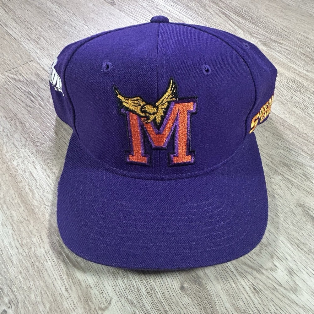 VTG Starter Minnesota State Screaming Eagles Snapback Hat Purple Wool Cap
